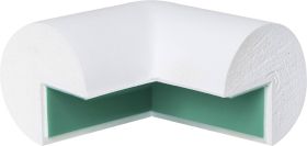 Moravia 422.17.487 MORION ochrona przed obwodzie - osłona krawędzi biała (D x S) 45 mm x 45 mm