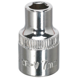 Sealey SP3807 Walldrive&#xAE; Socket 7mm 3/8&quot;sq Drive Fully Polished