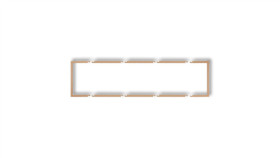 Ramka Wypełniająca Poczwórna Serii Deco Złoty Metalik 8Drw-4