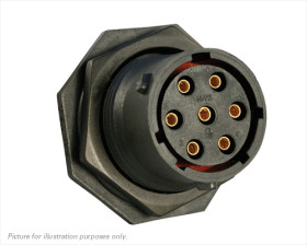 Złącze wielostykowe przemysłowe 7-pinowe, panelowe Wtyczka Souriau Sunbank by Eaton