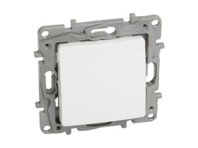 NILOE/NILOE SELECTION Wyłącznik zwierny przycisk pojedynczy 6A biały 764507 LEGRAND