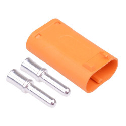 LCB50-M Male 2-Pin Silver Plated Connector 40A AMASS