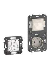 LiVing Now with Netatmo brama z gniazdem schuko beżowa KM4501C