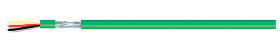 Kabel do transmisji danych liczba żył 4 0,8 mm² Ekranowany RS PRO średnica zew 6mm Zielony