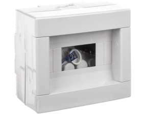 Rozdzielnica modułowa 1x8 natynkowa bez drzwi seria 610 IP40 200x180x100 szara EC61008 /opak. 15/