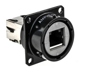 Złącze RJ45 Żeński Złącze RJ45 Montaż na panelu Cat5e Amphenol Socapex, proste 8-żyłowe