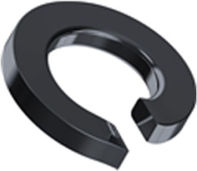 Spring washer, M4, H 0.9 mm, inner Ø 4.1 mm, outer Ø 7.6 mm, spring steel, according to DIN 127 A, BYB-3-17H256