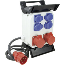 REV 0512592555 CEE Power Distributor 400V 16A 1Piece Red Durable Design