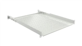 Mirsan Półka 250Mm Z Podporami Perforowana Z Tyłu Szara