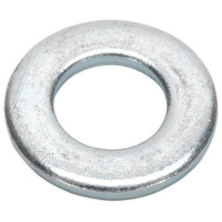 Sealey FWA1021 Flat Washer M10 x 21mm Form A Zinc DIN 125 Pack of 100