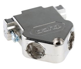 Osłona tylna D-Sub 15 -pinowe Gadolin Cynk Kątowy TE Connectivity A