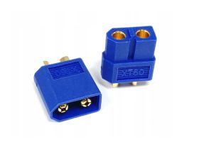 Złącza wysoko-prądowe XT60 (wtyk + gniazdo) niebieskie