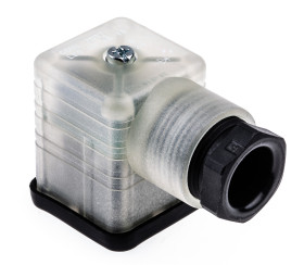 Złącze zaworu elektromagnetycznego A 2P+E 24 V AC/DC Żeński LED: Tak dławnica PG11 Hirschmann