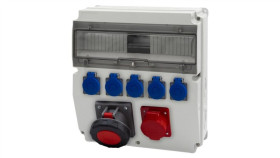 Rozdzielnica Caja 15M - Gniazda 16A 5P, 63A 5P, 5X230v /15 Modułów/