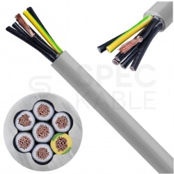 Kabel sterowniczy BiT 500 H 7x1mm2 szary 300/500V numerowany bezhalogenowy LSOH B2ca linka Bitner