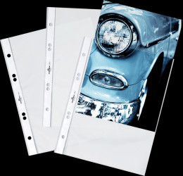 265119 Plastic wallets, A5, crystal clear, 25 pieces