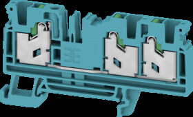 2874850000 Feed-through terminal block S3C SNAP IN, 4 mm², blue