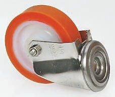 Koło samonastawne średnica kabla 100mm Otwór na śrubę LAG 150kg wysokość całkowita 128mm