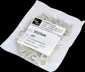 3525AB Pressed cable lugs, copper tinned, M8, 1.5-2.5 mm², 40 pcs.