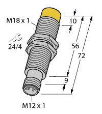 Turck Czujnik indukcyjny nie podtynkowy NI10-M18E-LIU-H1141