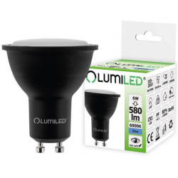 LAMPA LED GU10 6W 580LM 120ST.BLACK B.Z
