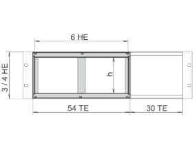 Klatka z płytą, typ: Uchwyt na płytkę, do użytku z: Półka 3U i 4U