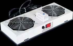 26210019 19-inch fan unit, 2 fans, grey