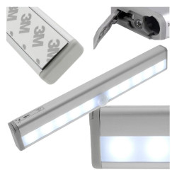 LAMPKA LED PODSZAFKOWA LAMPA LISTWA CZUJNIK RUCHU DO SZAFY GARDEROBY NA BATERIE