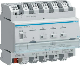 KNX e/s Ściemniacz uniwersalny 3-kanałowy, 3-krotny TXA663A