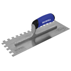 Faithfull FAI023 Prestige Notched Trowel 330 x 115mm (13 x 4.1/2in)