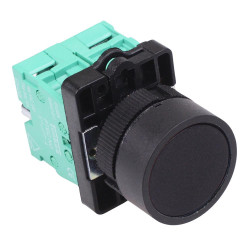 Techna PtecPNBlack Black Flush Push Button Switch 10A 2NO