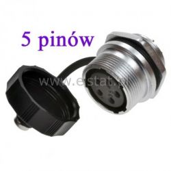 Gniazdo przemysłowe WF20K5ZM1 5 pinów na obudowę