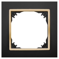 SANTRA ramka pojedyncza czarny/złoty 4171-47