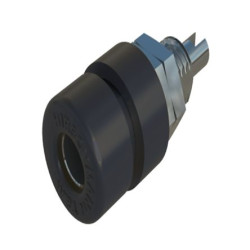 Złącze bananowe Żeński Gwint M6, końcówka lutownicza Szary 32A Hirschmann Test & Measurement rozmiar 4 mm