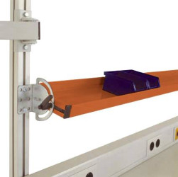 Manuflex ZB8303.2001 Odchylana konsola do przechowywania CANTOLAB i ALU, głębokość użytkowa 345 mm. Do szerokości stołu