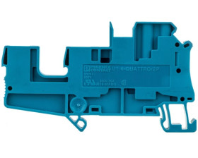 Złączka szynowa 4-przewodowa 4mm2 śrubowa/wtykowa niebieska UT 4-QUATTRO/ 2P BU 3060306 /50szt./