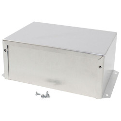 Hammond 1411FBQU Utility Metal Flanged Case 178x127x76mm Aluminium Natural