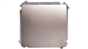 Simon Basic Przycisk /Dzwonek/, Szybkozłącza, Satynowy Bmd1.01/29