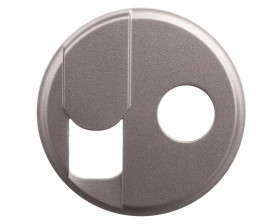 CELIANE Plakietka gniazda TV-RJ45 tytan 068539