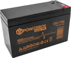 Akumulator VRLA / AGM bezobsługowy Powebox TPL 12V 7Ah T2