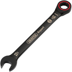 Draper Expert 03884 HI-TORQ&#xAE; Metric Ratchet Combination Spanner 13mm Black