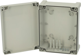 ABS enclosure, (L x W x H) 107 x 191 x 240 mm, gray, IP65, 5814002