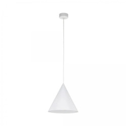 Lampa wisząca z białym kloszem-stożkiem o średnicy 25cm CONO 10008 TK Lighting
