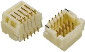 Listwa stykowa PCB 10-pinowe DF20 raster: 1 mm Kąt prosty 2-rzędowe Hirose Powierzchnia100 V W osłonie