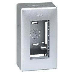 Simon Connect Obudowa natynkowa S500 1-modułowa, 2x K45 kompletna aluminium TSC-51000001-033,