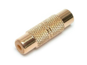 Adapter (łącznik) pojedynczy RCA (chinch) metalowy