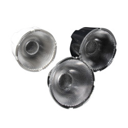 Soczewka LED szerokokątna, kąt widzenia 36 ° Bezbarwny Metakrylan polimetylu (PMMA) Okrągły, Ledil, seria: Yasmeen 50