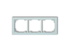 DECO Ramka 3 potrójna uniwersalna z tworzywa DECO Pastel Matt lodowy błękit 47DR-3 KARLIK