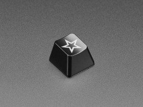Etched Glow-Through Keycap - Zener ESP Star Design (MX Compatible Switches)