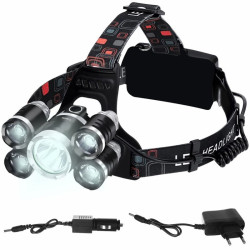 Latarka czołowa 5xLED T6 CREE TRIZAND